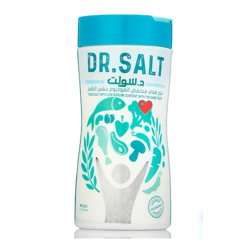 DR. Salt Low Sodium Salt With Iodine - 400 gram