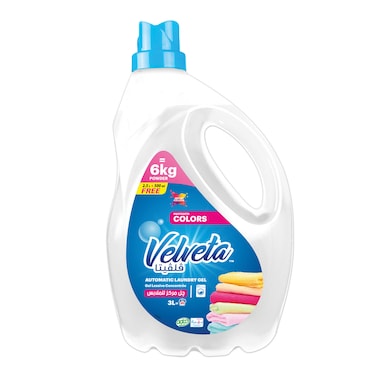 Velveta Laundry Concentrated Gel for Color Clothes - 3 Liters