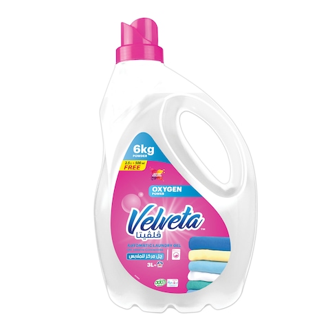 Velvetta Laundry Oxygen Power Concetrated Gel - 3 Liters