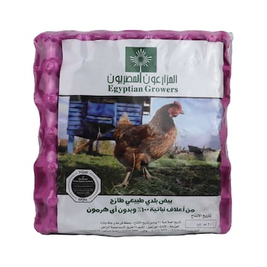 Egyptian Growers Baladi Eggs - 30 Pieces