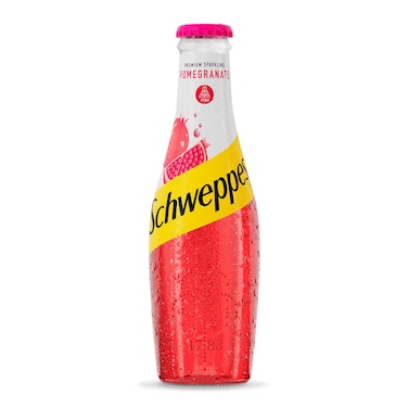 Schweppes Pomegranate Soft Drink Glass Bottle - 250ml