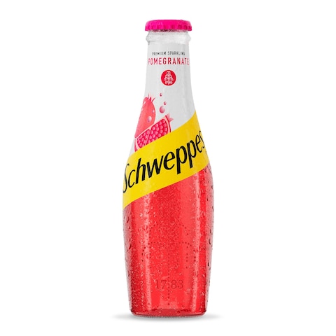 Schweppes Pomegranate Soft Drink Glass Bottle - 250ml