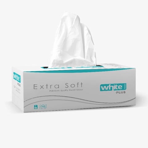 White Extra Soft Facial Tissues  - 255 tissues