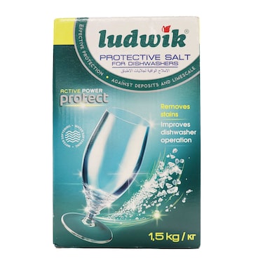 لودفيك ملح الحماية لغسالات الاطباق - 1.5 كجم