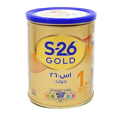 حليب بودرة للاطفال اس-26 جولد مرحلة 1، 0-6 شهر - 400 جم