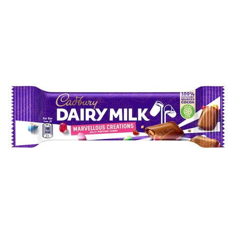 Cadbury Dairy Milk Marvelous Creations Jelly Poppin gram Candy - 30 gram