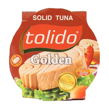 توليدو تونة قطعة واحدة حارة - 185جم