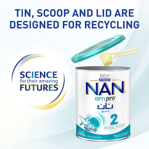 Nestle Nan 2 Optipro Follow On Infant Formula Powder - 400 gram