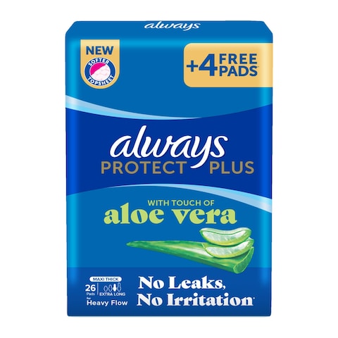 Always Maxi Thick Pads With Wings, Extra Long - 28 Pads