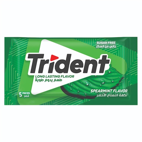 Trident Spearmint Flavored Chewing Gum - 5 Count