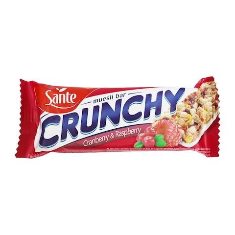 Sante Crunchy Cranberry and Raspberry Muesli Bar - 40 gram