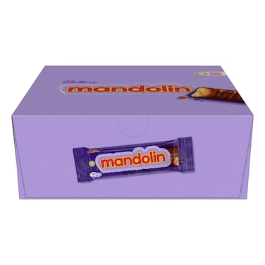 Mandolin Biscuit Covered with Caramel and Chocolate - 34g - 12 Packs