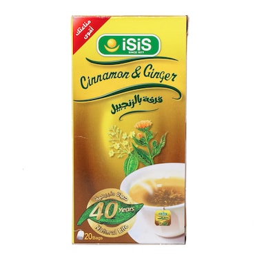 إيزيس أعشاب قرفة بالزنجبيل - 20 فتلة