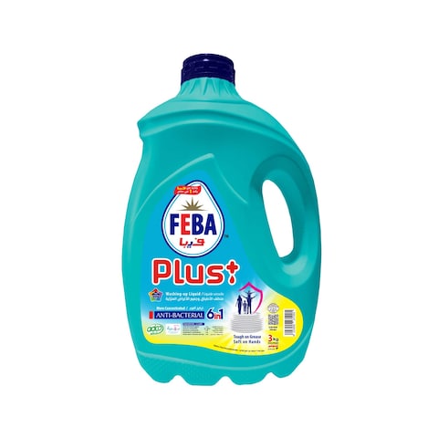 Feba Antibacterial Dishwashing Liquid - 3 Liters