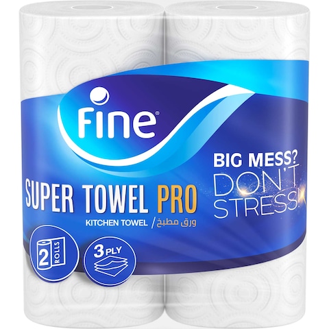 Fine Super Kitchen Paper Towels - 2 Rolls