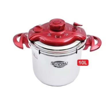 حلة ضغط نوفال - 10 لتر - أحمر