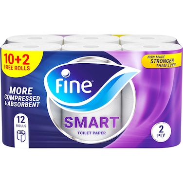 Fine Jumbo Compressed Rolls - 12 Roll
