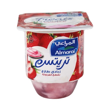 المراعي تريتس زبادي بالفراولة - 105 جرام