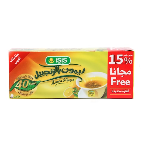 Isis Ginger and Lemon Herbs Tea - 25 Bags