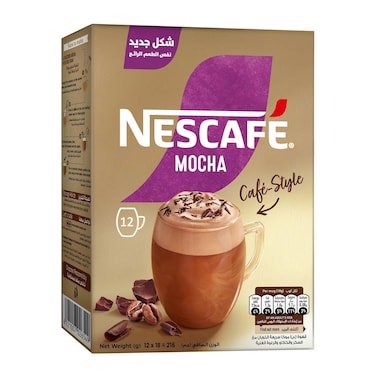 Nescafe Mocha Instant Coffee Mix - 18 Gram - 12 Sachets
