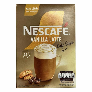 Nescafe Cappuccino Gold Vanilla - 18 Gram - 12 Sachets