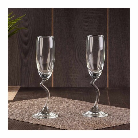 Ocean Salsa Flute Glass Set - 165 ml - 2 Pieces