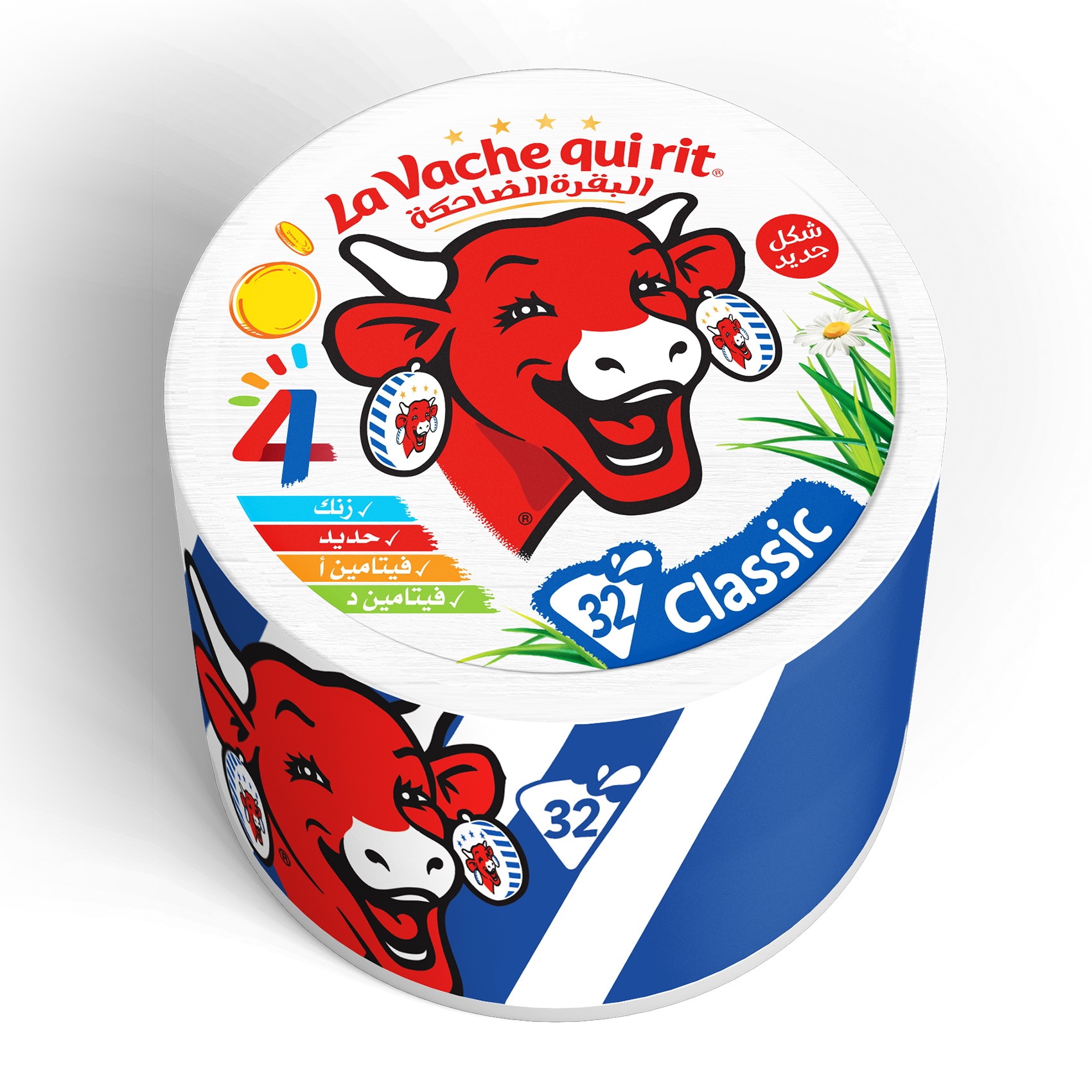 Buy La Vache Qui Rit Triangle Cheese - 32 Pieces Online | Carrefour Egypt