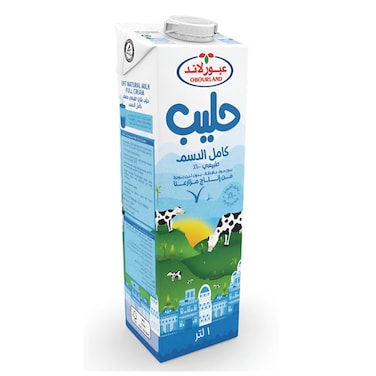 عبور لاند حليب كامل الدسم - 1 لتر