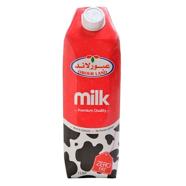 Obour Land Zero Fat Milk - 1 Liter