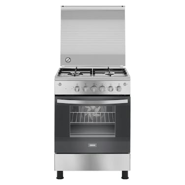 بوتاجاز زانوسي ZCG61296XA كول كاست - 4 شعلة - فضي