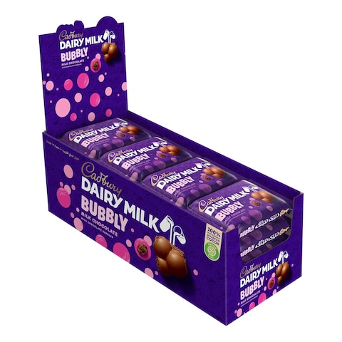 Cadbury Bubbly Plain Chocolate - 40 Gram - 12 Pieces