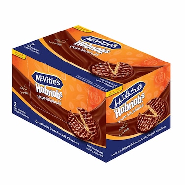 بسكويت الشوفان الذهبي بنكهة الشوكولاتة بالحليب من مكفتيز - 28.5 جم - 12 قطعة