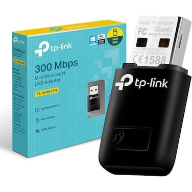 TP-Link محول واي فاي USB لاسلكي Mini Wireless N بسرعة 300Mbps - 300Mbps Mini Wireless N USB WiFi Adapter