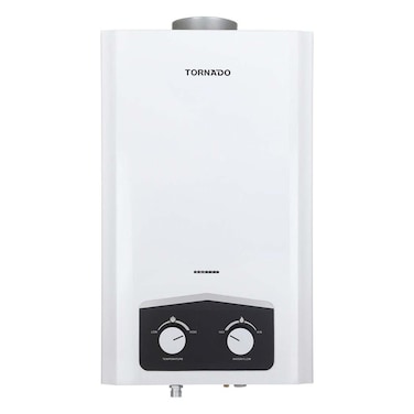 سخان مياه غاز تورنيدو 10 لترغاز بوتاجاز - أبيض - GHM-C10CTE-W