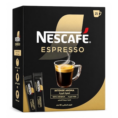 نسكافيه إسبريسو - قهوة فورية - 1.8 جرام - 25 كيس