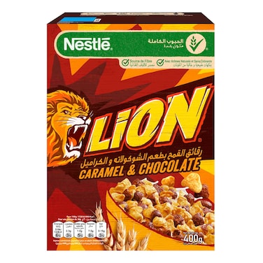 Nestle Lion Breakfast Cereals with caramel and chocolate - 400 gram