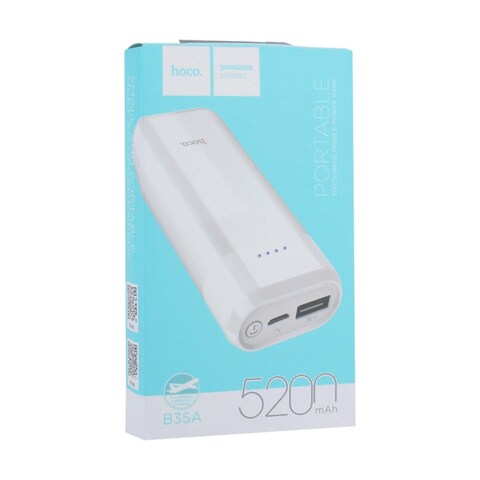 Hoco Power Bank 5200mAh - White - B35A