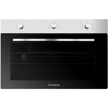 Fresh Built-in Gas Oven, 90 cm, 110 Liter, Electric Grill, With Fan, Air Fryer, Stainless Steel