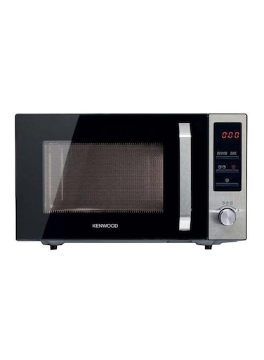 KENWOOD Microwave Oven With Grill, Digital Display, 5 Power Levels, Defrost Function, Stainless Steel, Auto Menu, 95 Minutes Timer, Clock Function 25 L 800 W MWM25.000BK Silver/Black