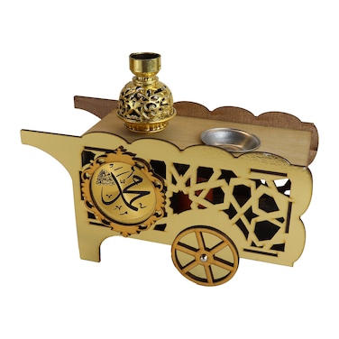 عربة فول خشب لزينة رمضان