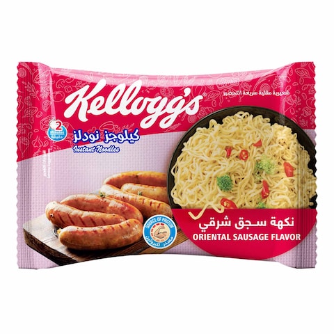 Kellogg&#39;s Oriental Sausage Flavour Noodles - 70 grams