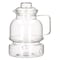 Termisil Glass Tea Pitcher with Candle Heater - 1.5 Liter - Clear