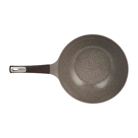 Neoflam Wok Pan 30 Cm - Gray Marble