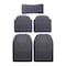Auto Best Car Floor Mat Set - 5 Pieces - Black