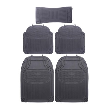 Auto Best Car Floor Mat Set - 5 Pieces - Black