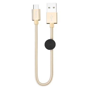 كابل شحن ونقل بيانات هوكو من USB إلى مايكرو 2.4 أمبير - ذهبي - X35
