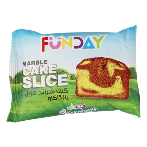 كيك شرائح ماربل من فن داي، 1 قطعة