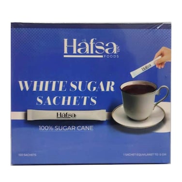 Hafsa White Sugar - 100 Sachets