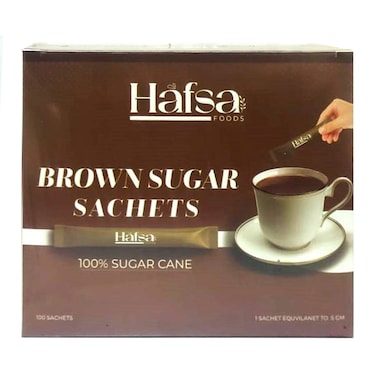 Hafsa Brown Sugar - 100 Sachets