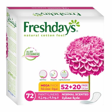Freshdays Normal Scented - 52+20 Pieces